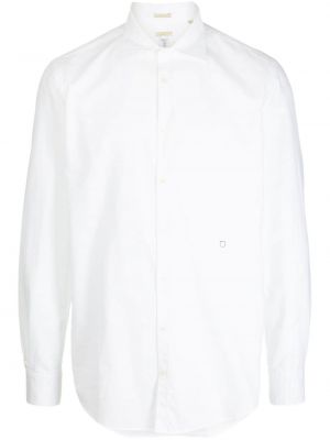 Bavlněná košile s výšivkou Massimo Alba bílá