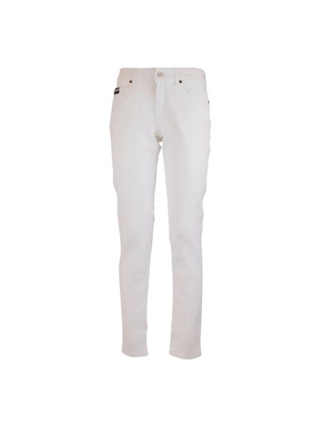 Skinny jeans aus baumwoll Just Cavalli weiß