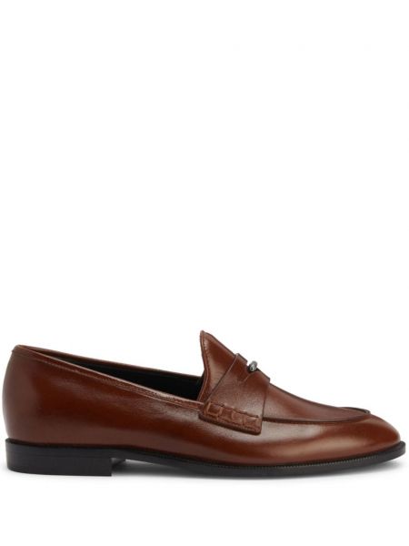 Læder loafers Giuseppe Zanotti brun