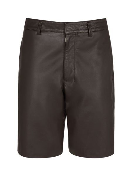 Skinn shorts Lemaire brun