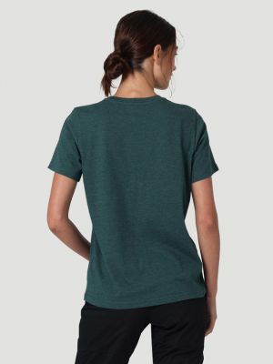 T-shirt Wrangler grün