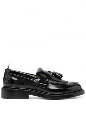 Δερμάτινα loafers Thom Browne μαύρο