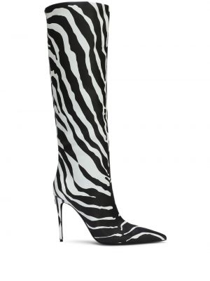 Gummistiefel mit print mit zebra-muster Dolce & Gabbana