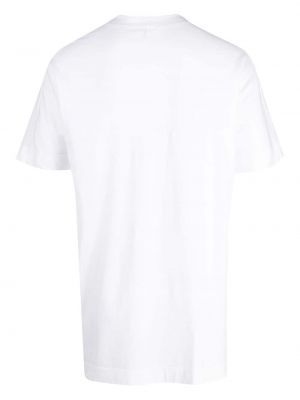 Bavlněné tričko s kulatým výstřihem Transit bílé