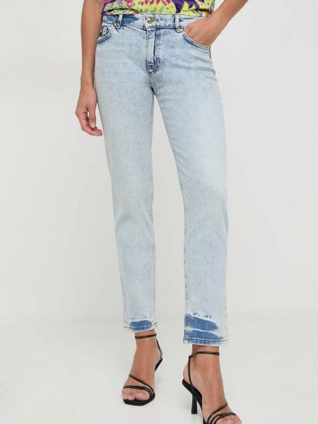 Niebieskie jeansy skinny Versace Jeans Couture