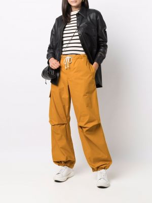 Pantalones con cordones con bolsillos Jil Sander marrón