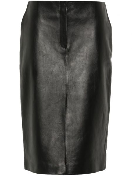 Δερμάτινη φούστα Magda Butrym μαύρο