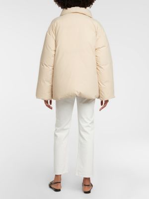 Bavlnená páperová bunda Totême biela