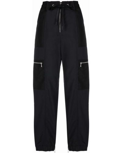 Sportovní kalhoty na zip Moncler černé