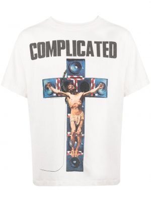 T-shirt aus baumwoll mit print Saint Mxxxxxx weiß