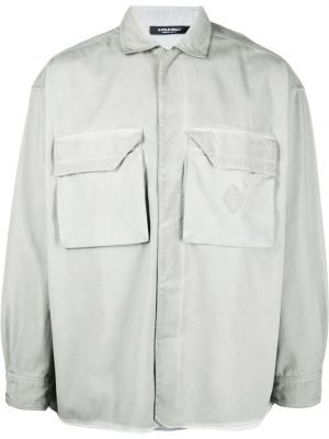 Βαμβακερό πουκάμισο με τσέπες A-cold-wall* γκρι