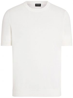 Bavlněné tričko Zegna bílé
