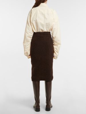 Mini sukně Nanushka hnědé