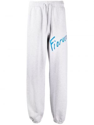 Спортни панталони бродирани Fiorucci сиво
