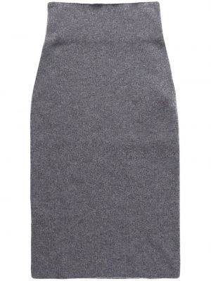 Vlněné pouzdrová sukně Stella Mccartney šedé