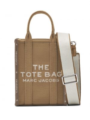 Bavlnená nákupná taška Marc Jacobs béžová