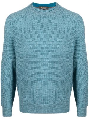 Džemper od kašmira Loro Piana plava