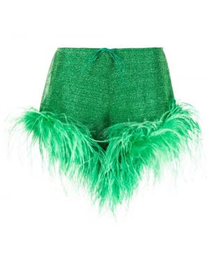 Shorts à plumes Oséree vert