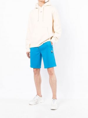 Shorts de sport à imprimé Karl Lagerfeld bleu