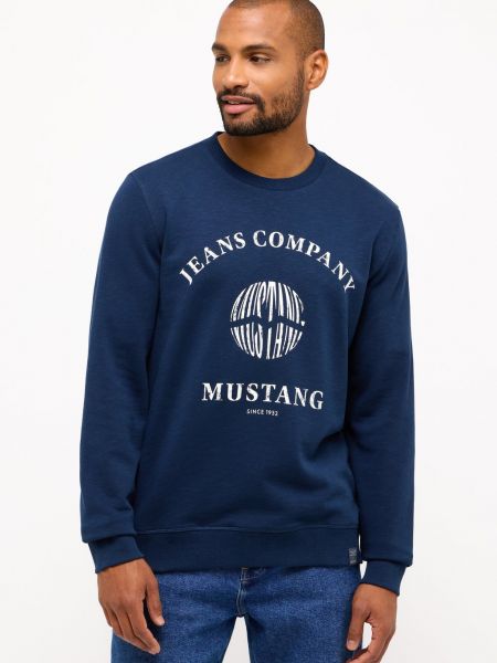 Вязаный свитер Mustang, blau
