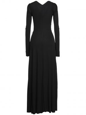 Длинное платье Victoria Beckham черное