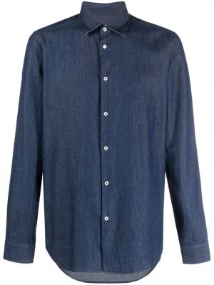 Medvilninė marškiniai Manuel Ritz mėlyna