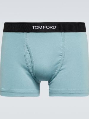 Boxeri din bumbac Tom Ford albastru