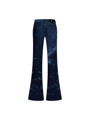 Jeansy na guziki Roberto Cavalli niebieskie