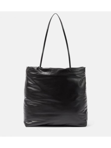 Læder shopping bag The Row brun