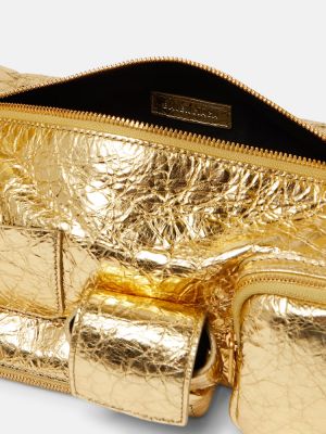 Δερμάτινη τσάντα ώμου Balenciaga χρυσό