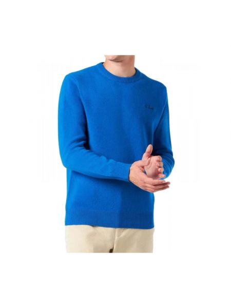 Jersey de lana de tela jersey Mc2 Saint Barth azul