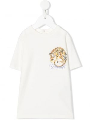 T-shirt för tjejer Roberto Cavalli Junior vit