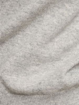 Top di lana in maglia Dunst grigio