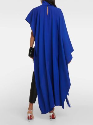 Vestido largo asimétrico Taller Marmo azul