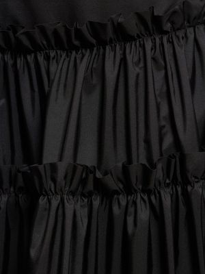 Nylonowa długa spódnica Roberto Cavalli czarna