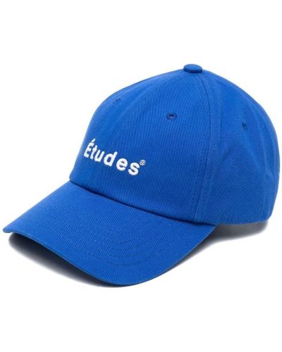 Kapa s šiltom z vezenjem Etudes modra