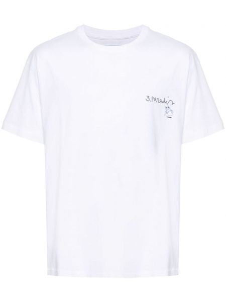 T-shirt aus baumwoll 3paradis weiß