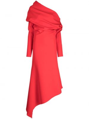 Асиметрична коктейлна рокля A.w.a.k.e. Mode червено
