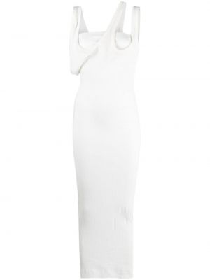 Asymetrické šaty The Attico bílé