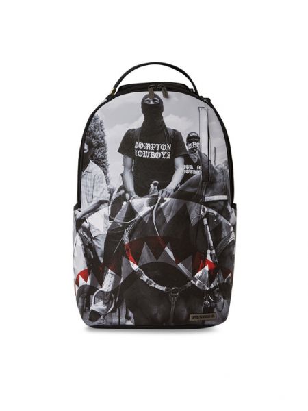 Urbaner rucksack mit taschen Sprayground schwarz
