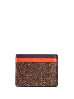 Pruhovaná peňaženka s paisley vzorom Etro