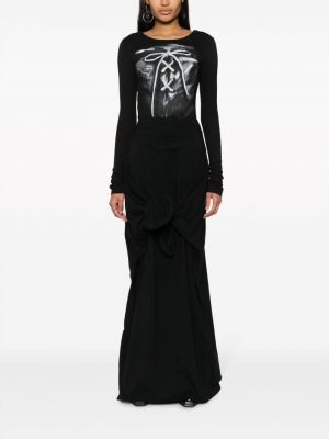 Bavlněné dlouhá sukně Y/project černé