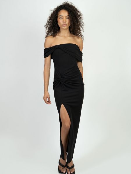 Черное длинное платье Tfnc