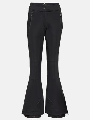 Spodnie z wysoką talią Moncler Grenoble czarne