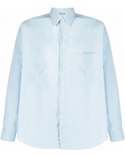 Camisa con botones Auralee azul