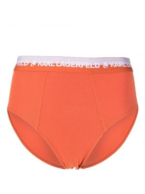 Pantalon culotte taille haute Karl Lagerfeld orange
