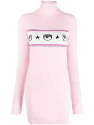 Rochie tricotate Chiara Ferragni roz
