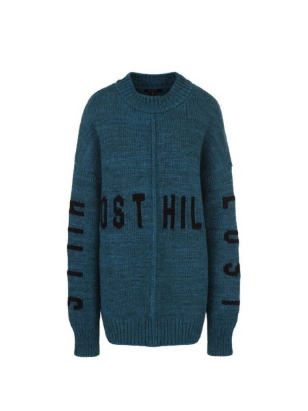 Шерстяной пуловер удлиненный свободного кроя Yeezy