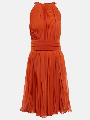 Plisované midi šaty Max Mara oranžová