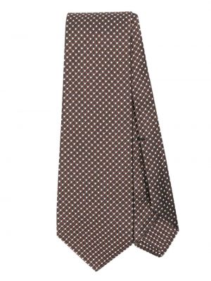 Kockovaná hodvábna kravata Kiton